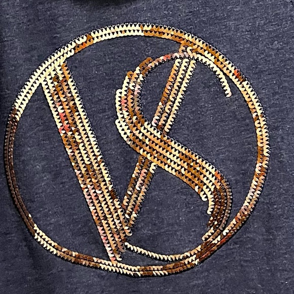 Victoria’s Secret sweatshirt with hoodie and gold sequins - Picture 3 of 16